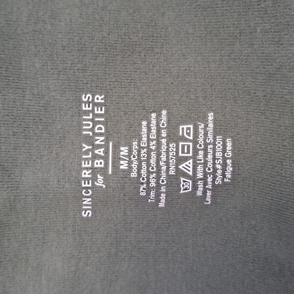 Bandier x Sincerely Jules The Meadow Legging in Fatigue Green - Picture 9 of 12